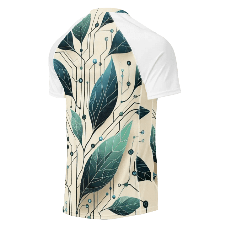 Digital Flora Men's Rash Guard | Ai Design product image (2)