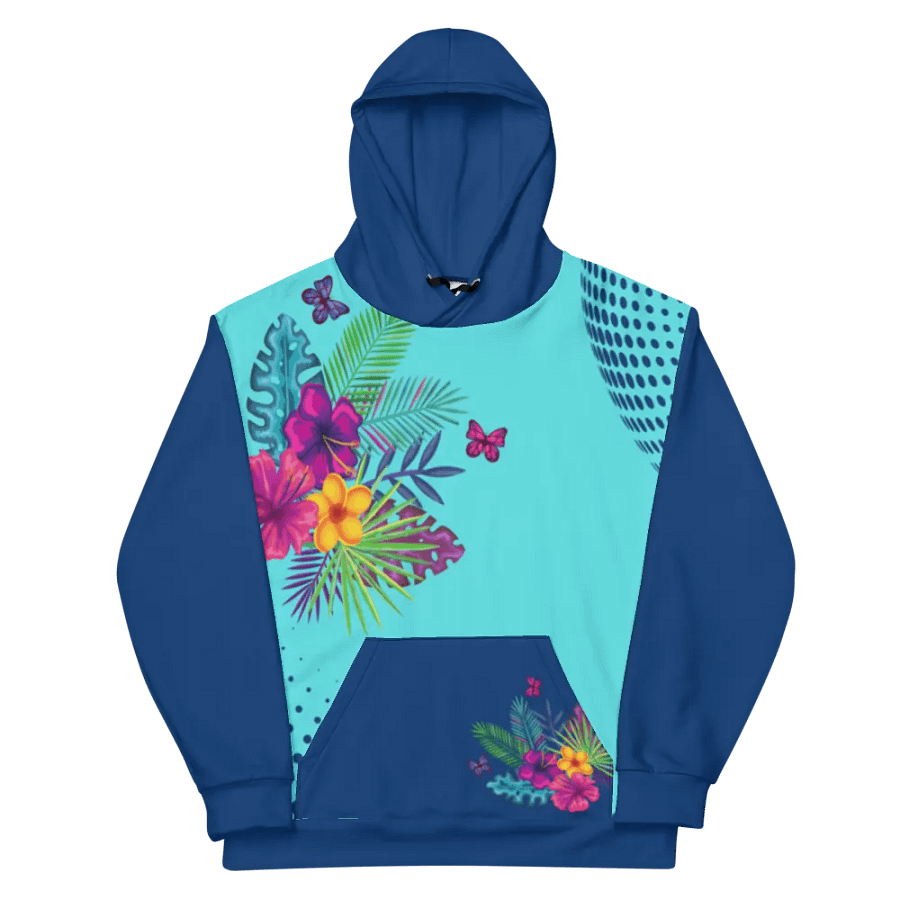 Blue Floral Hoodie product image (12)