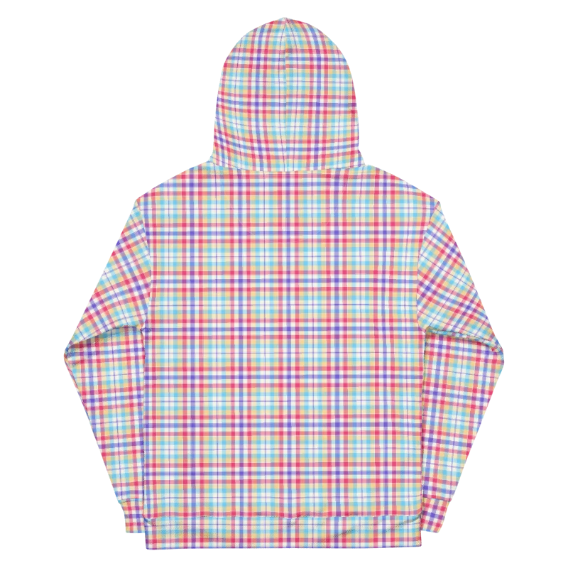 Purple, Pink, and Blue Plaid Hoodie product image (7)