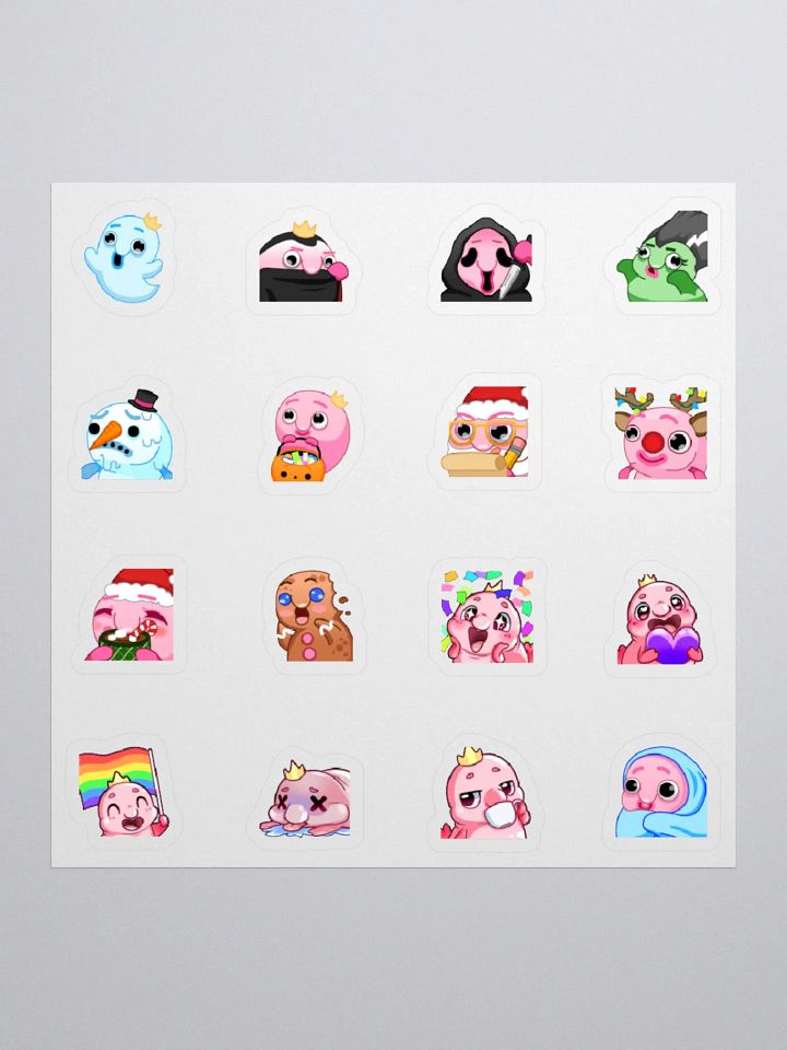 Blobarella Holiday and Follower Emotes Stickers product image (1)