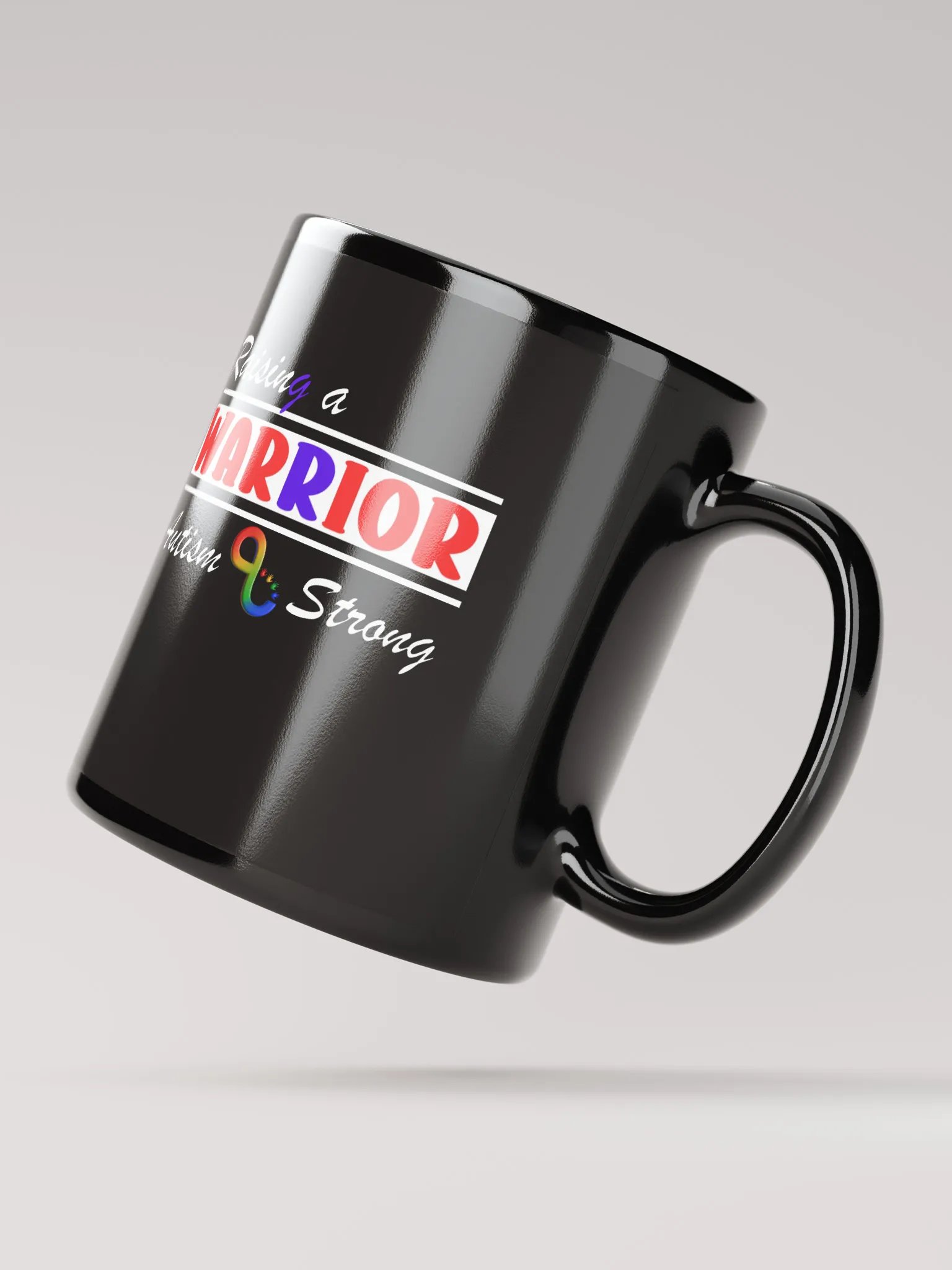 Raising A Warrior, Autism Strong Glossy Ceramic Mug product image (2)