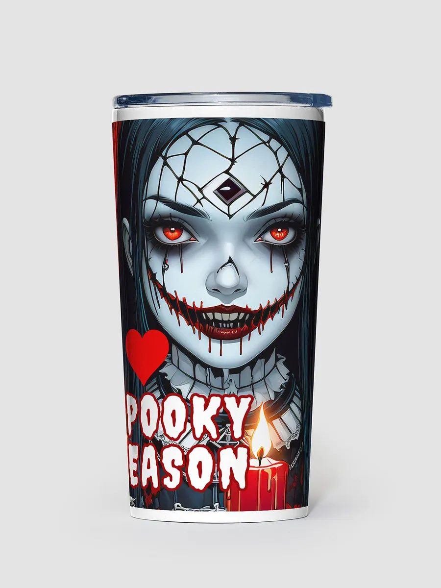 I Heart Spooky Season Halloween 20 oz Tapered Stainless Steel Tumbler product image (1)