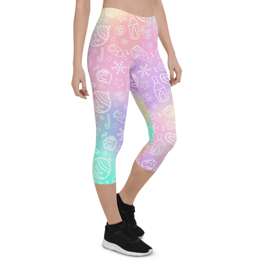 Limited Edition Christmas Tie Die Crop Leggings product image (6)