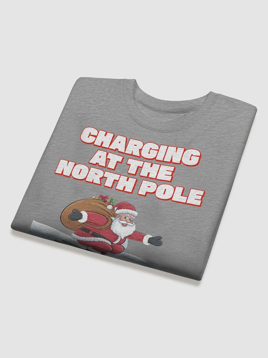 Charging At The North Pole - Ski Jumping Santa Sweatshirt product image (24)