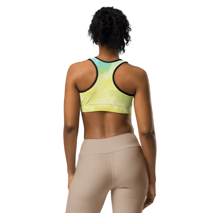 Blur cloud rainbow Design Sports Bra - V8 product image (1)