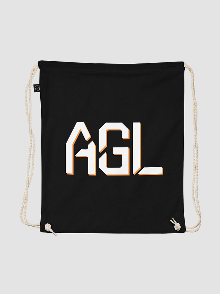 AGL Text Organic Cotton Drawstring Bag product image (1)