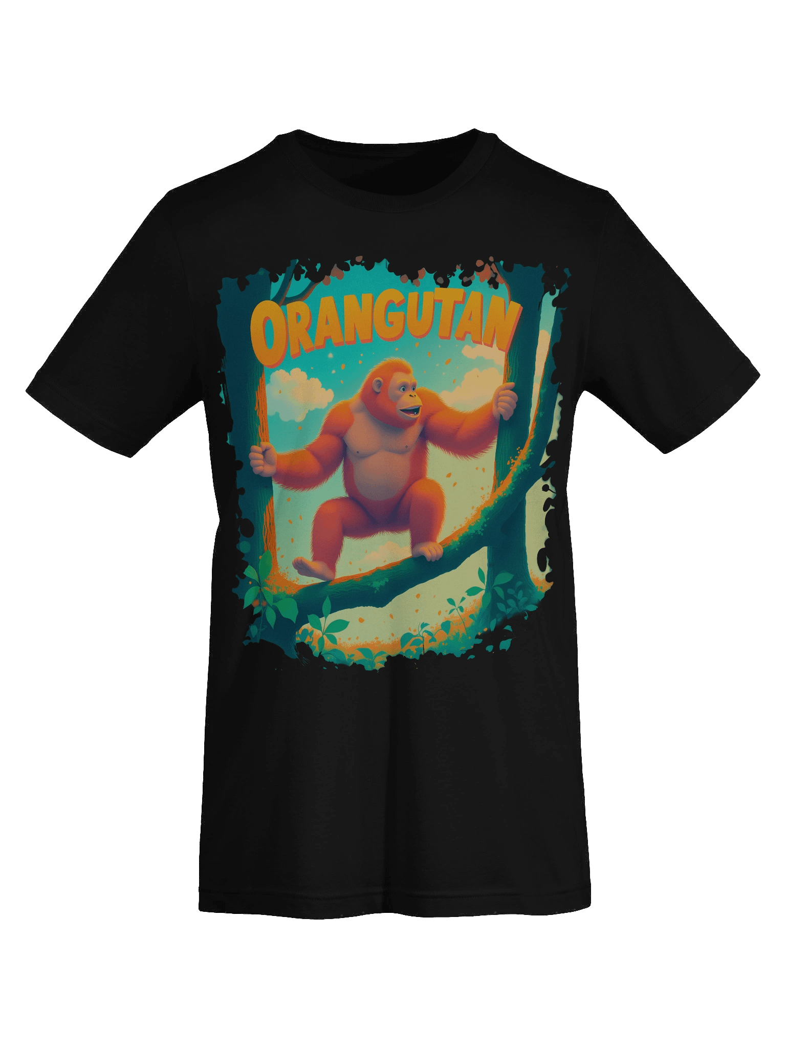 Cheerful Orangutan – Playful Jungle Supersoft T-Shirt product image (66)