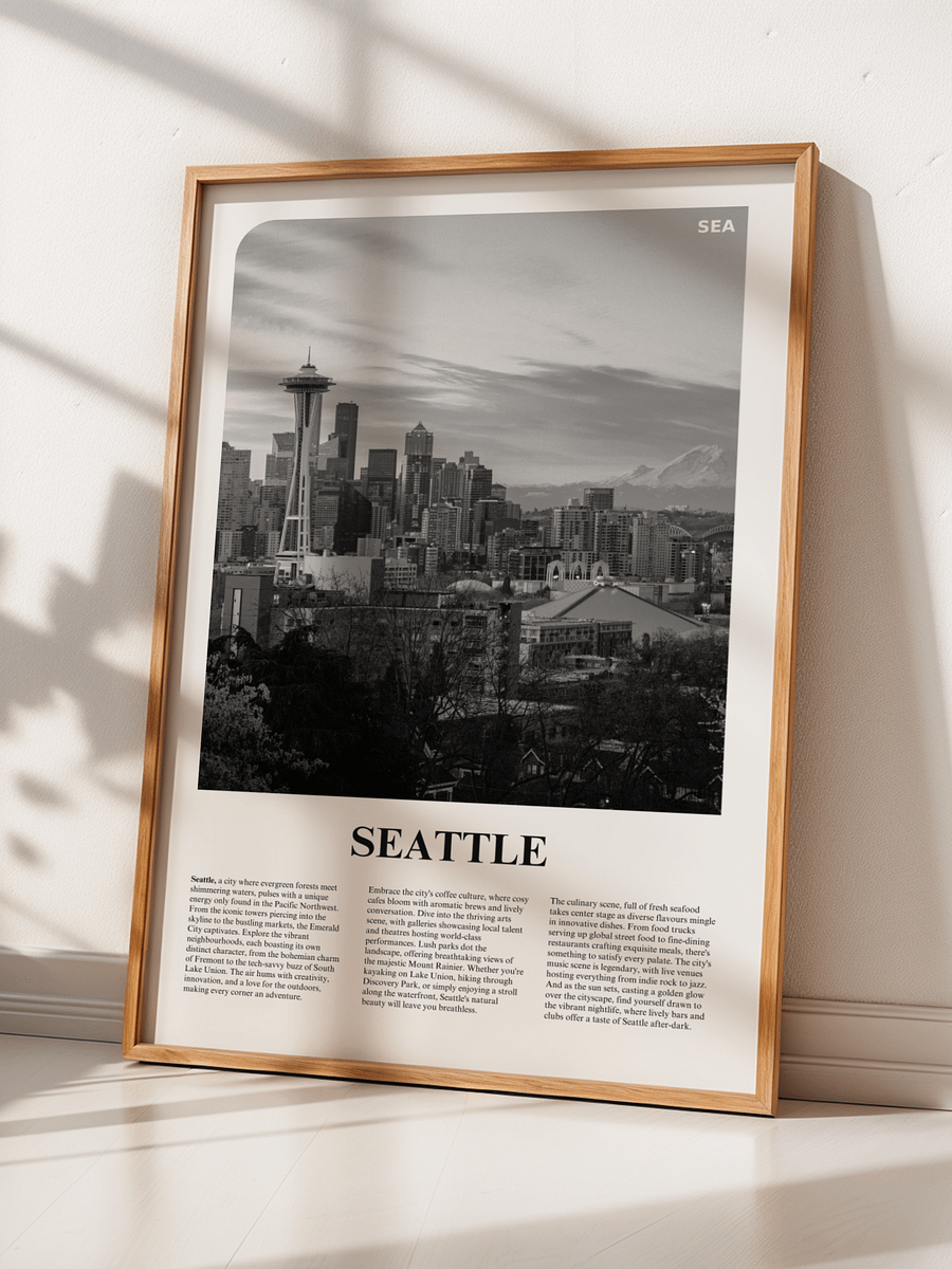 Seattle 01 Newspaper Poster product image (2)