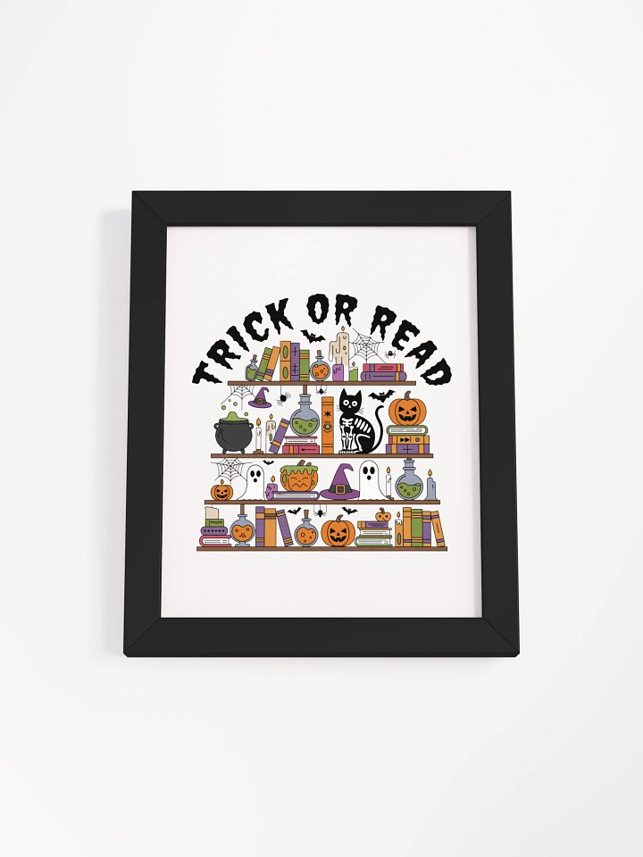 Trick or Read Halloween Framed Poster product image (1)