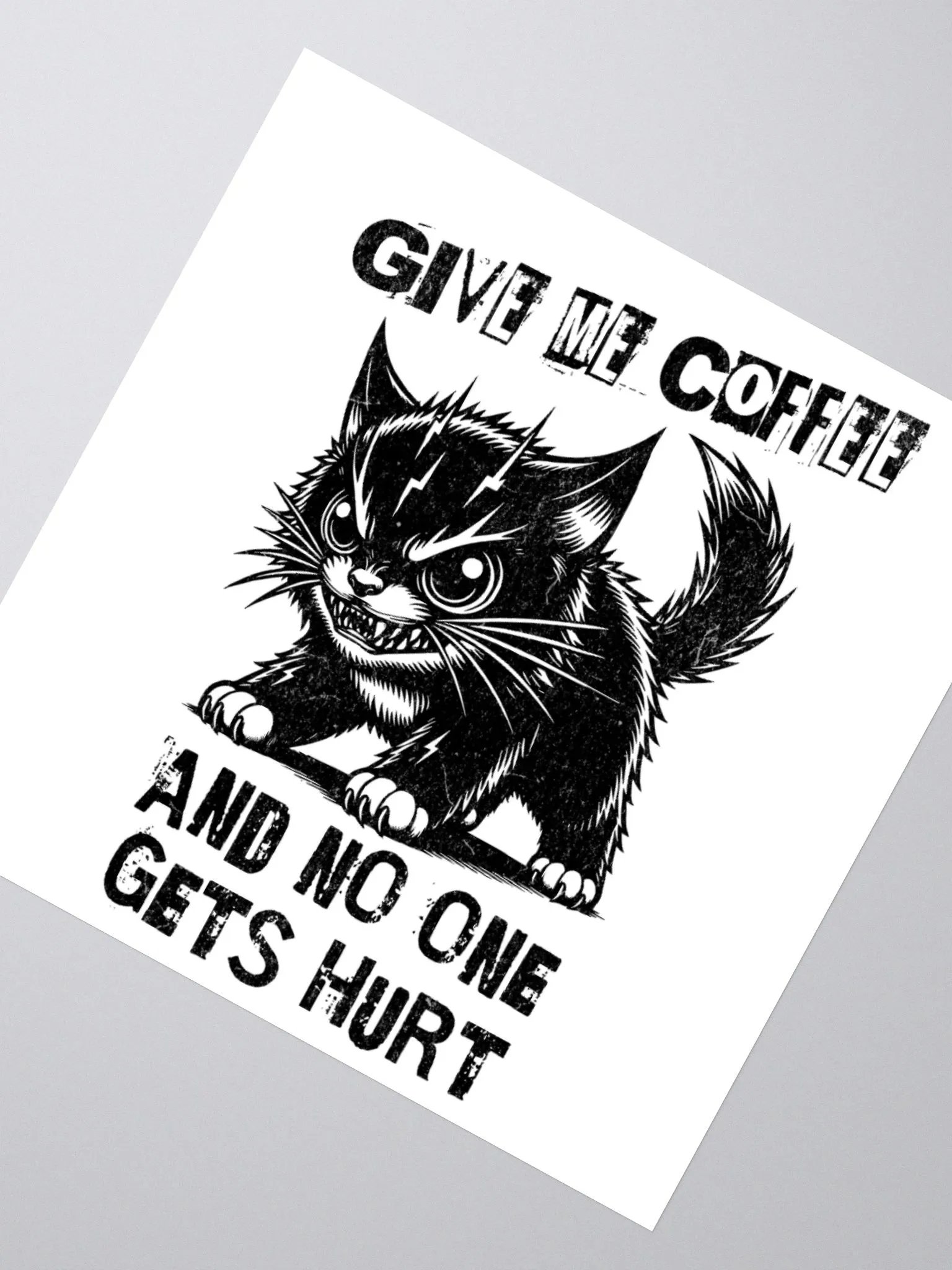 Give Me Coffee Kiss Cut Stickers product image (4)