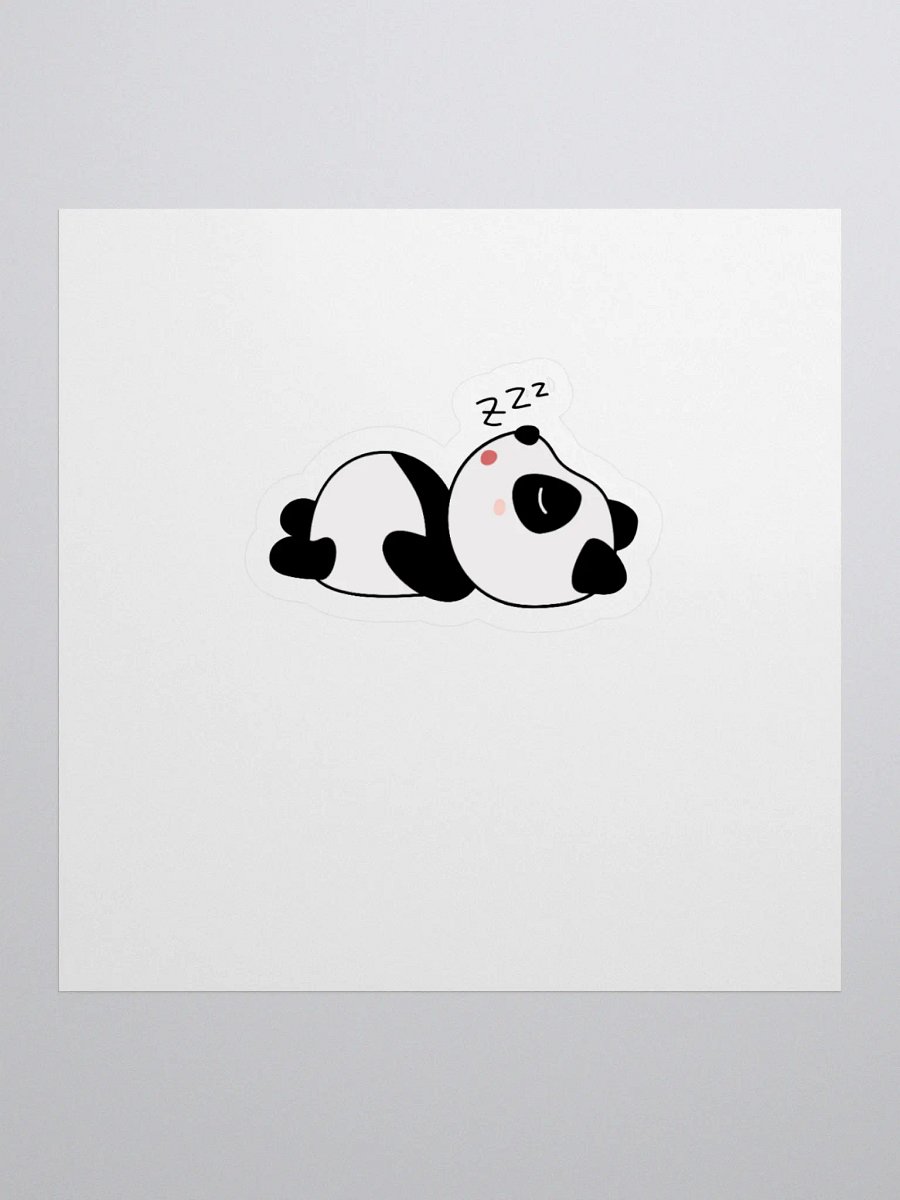 sleepy panda sticker product image (1)