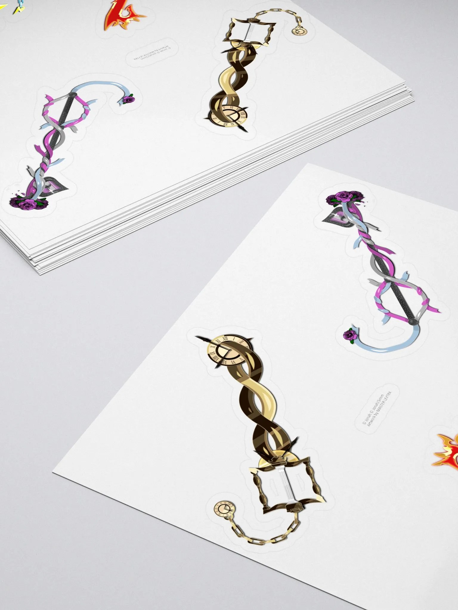 Custom Keyblade Sticker Sheet 7 - Neo Unicornis (1) product image (4)