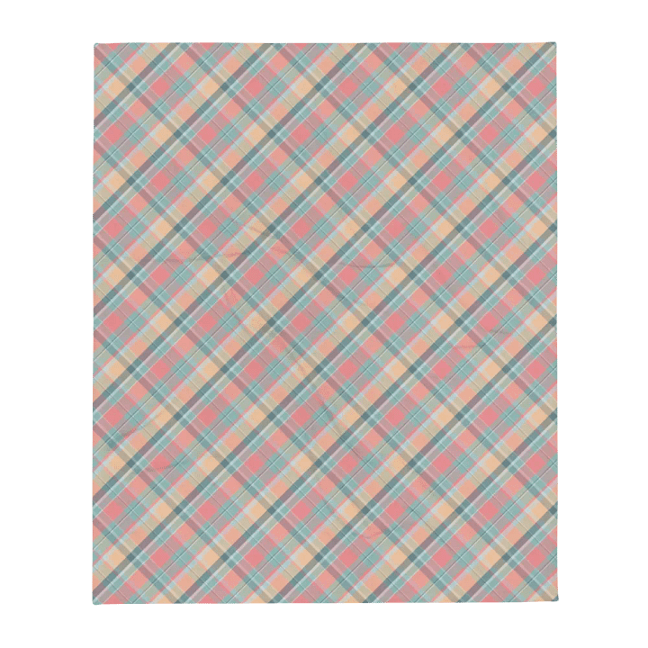 Summer Plaid Throw Blanket product image (1)