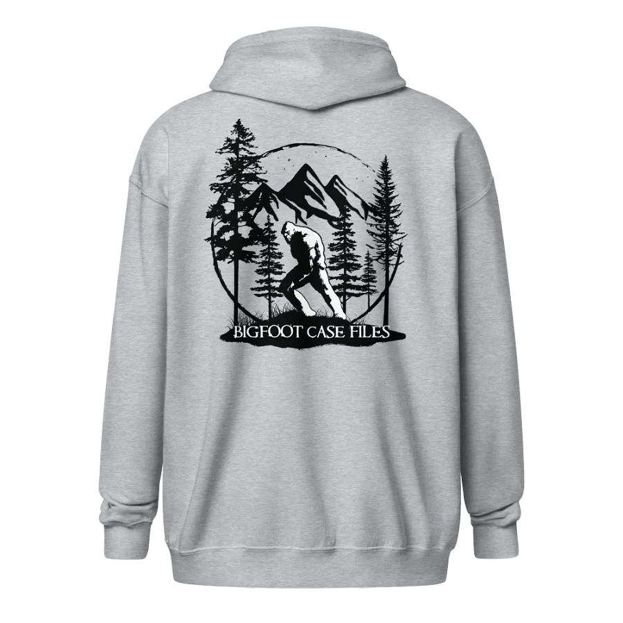 BIGFOOT CASE FILES ZIP UP HOODIE BACK LOGO BLACK product image (4)