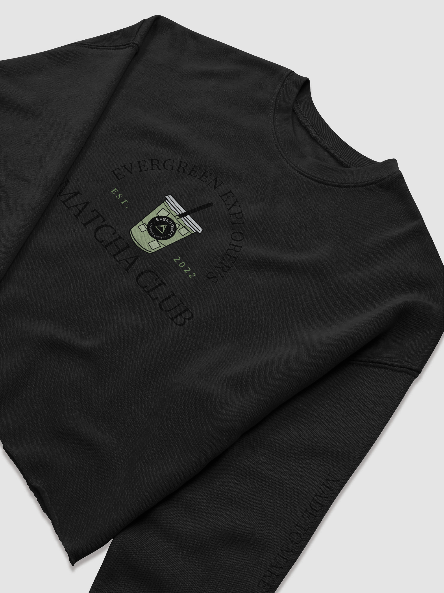 Matcha Cropped Crewneck | Coffee Club product image (5)