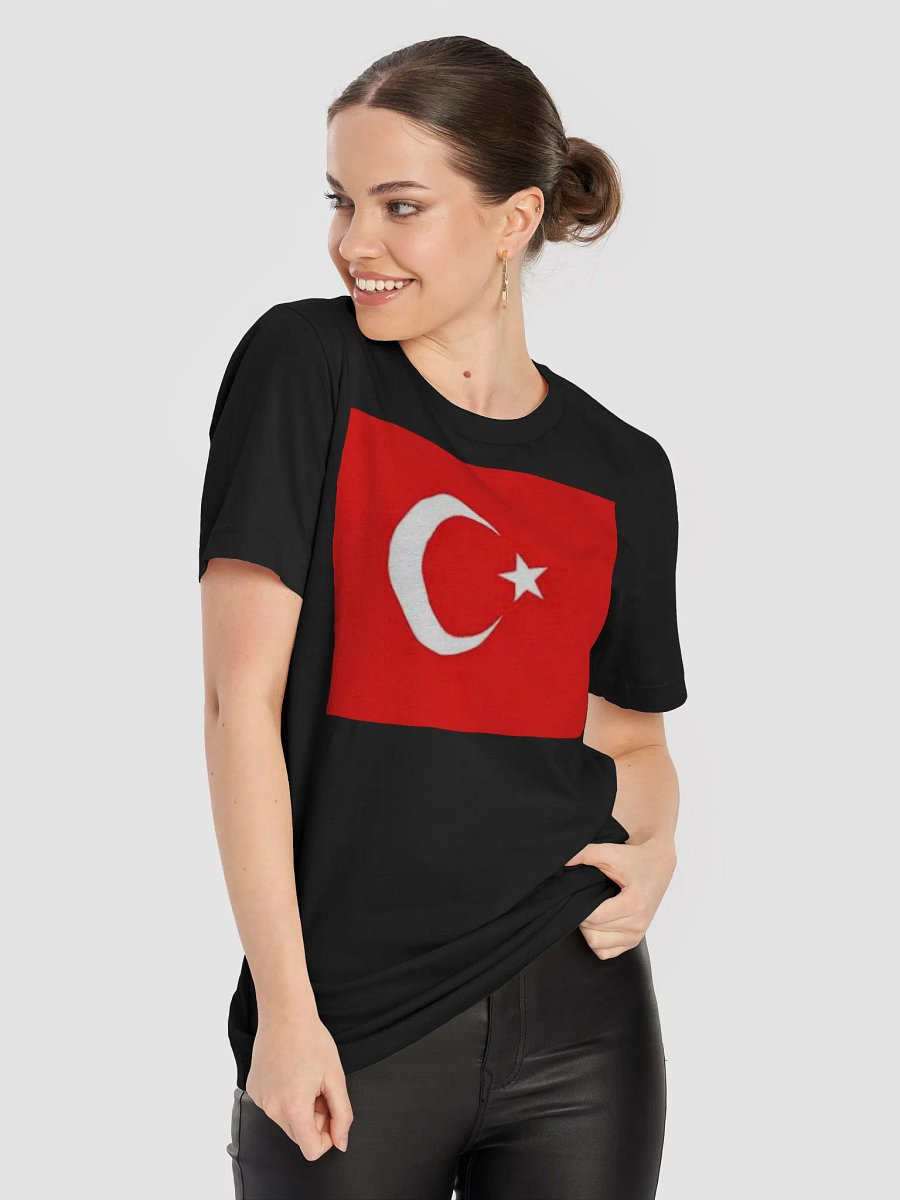 Graphic Grove Unisex Turkish Flag T-Shirt - Cotton Black product image (1)