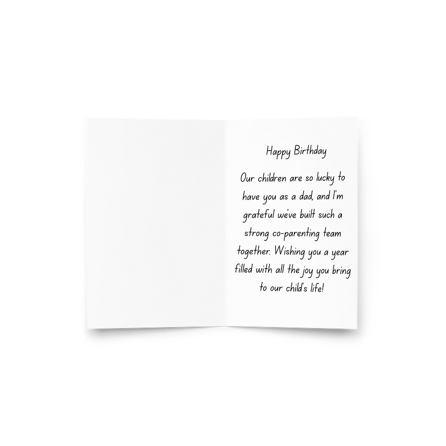Co-Parent Birthday card - Friendly exes product image (3)