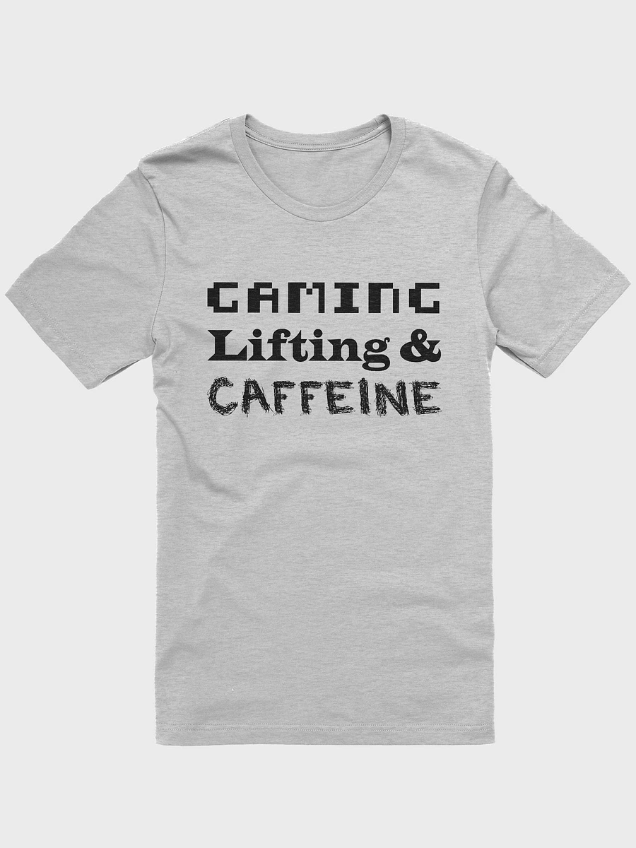 Gaming, Lifting & Caffeine T - Black Lettering product image (3)