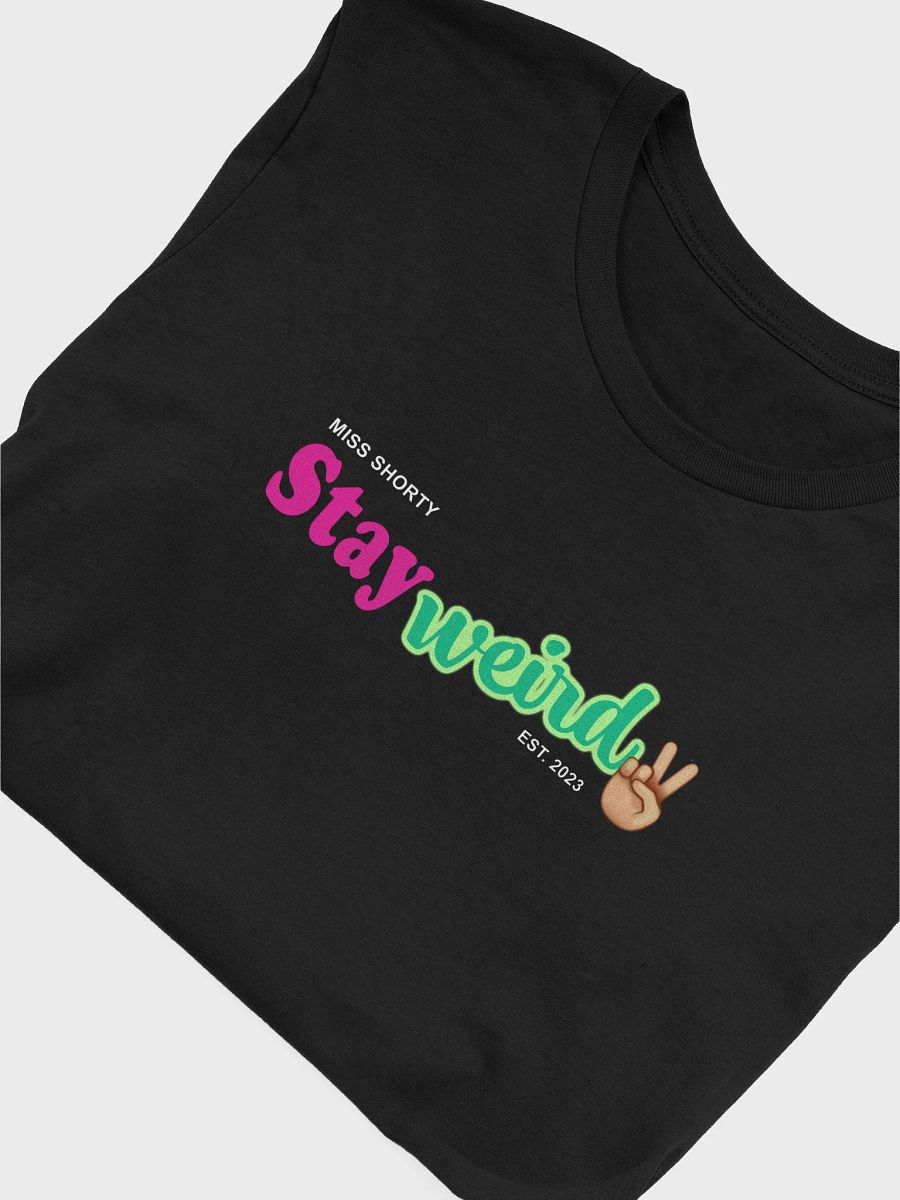Stay Weird with a Peace Sign Dark Shirt -- Unisex, please check sizing chart product image (40)
