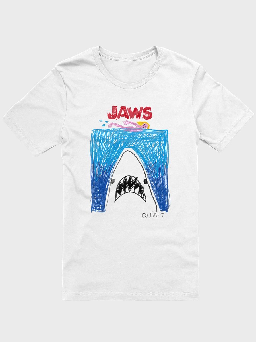 🦈 "JAWS" CreepyKids Horror Girl Tee Art Print 💀 product image (1)