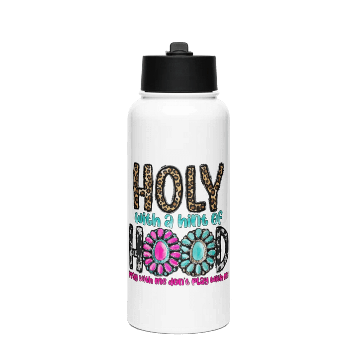 Holy With A Hint of Hood - Stainless Steel Sports Water Bottle product image (1)