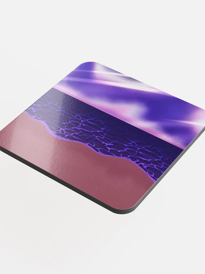 "Starset Beach" Glossed Cork Coaster product image (2)