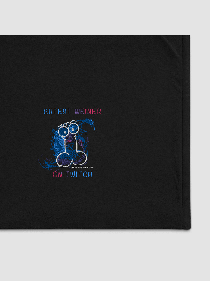 CUTEST WEINER - Port Authority Embroidered Premium Sherpa Blanket Port Authority BP40 product image (1)