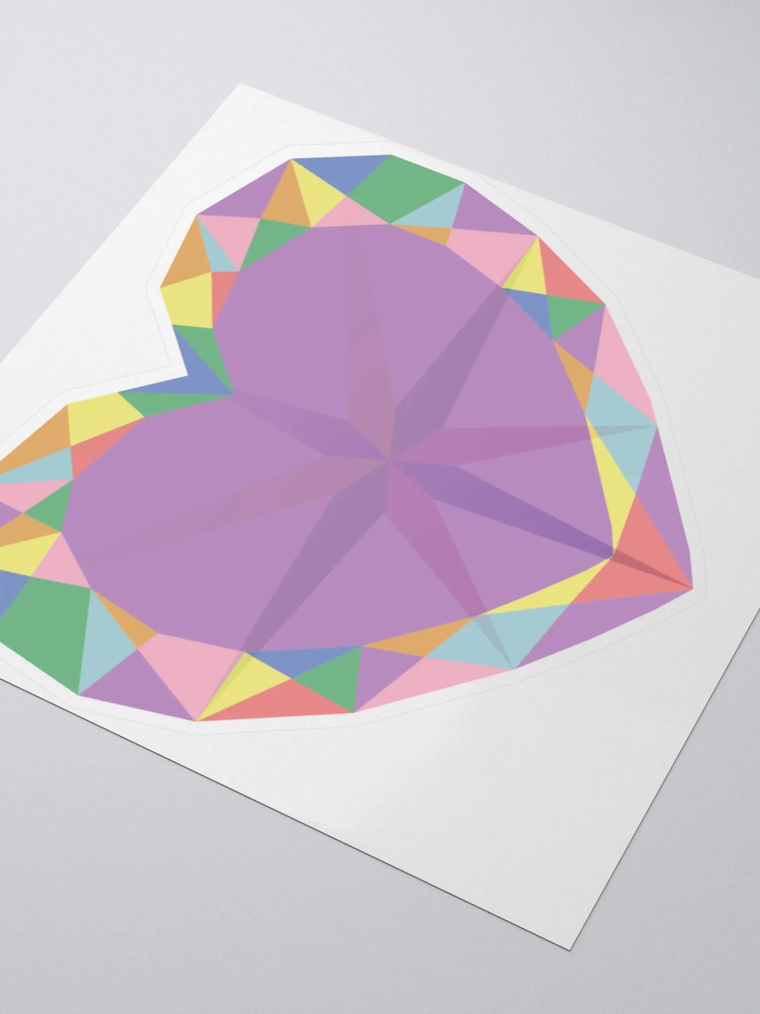 Crystal Pride Heart Cut Sticker product image (3)