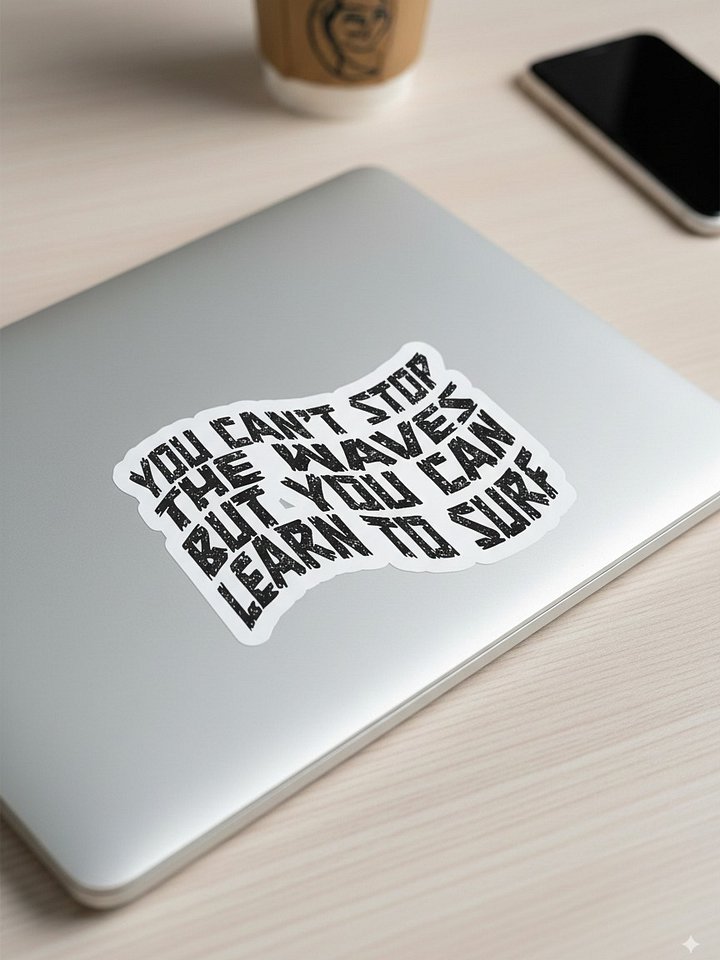 Can't Stop the Waves Kiss Cut Stickers product image (1)