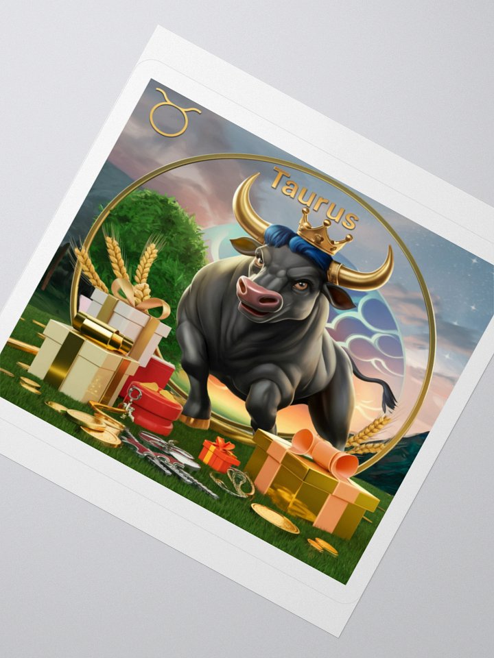 Taurus Zodiac Sticker - Exclusive Bull Design | TDS Music product image (6)