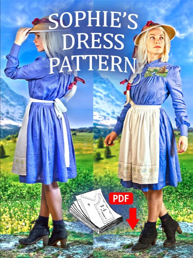 Sophie's dress sewing pattern product image (1)