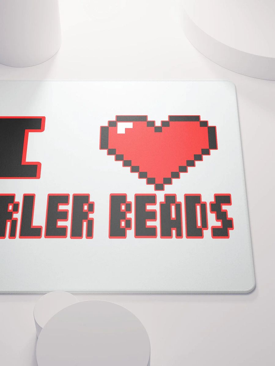 I Heart Perler Bead 2 Mouse Pad product image (6)