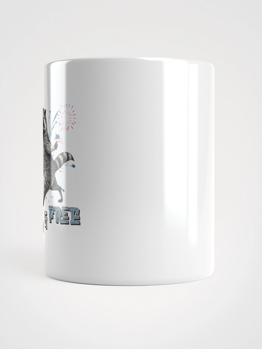 Feral And Free Raccoon Patriotic Mug product image (10)