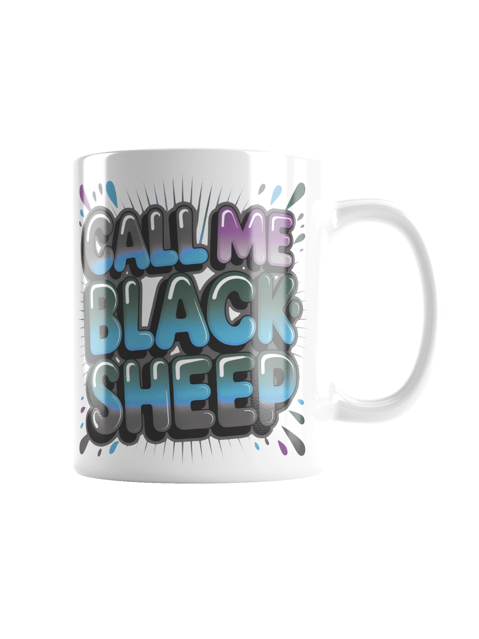 Dark Call Me Blacksheep White Glossy Mug product image (4)
