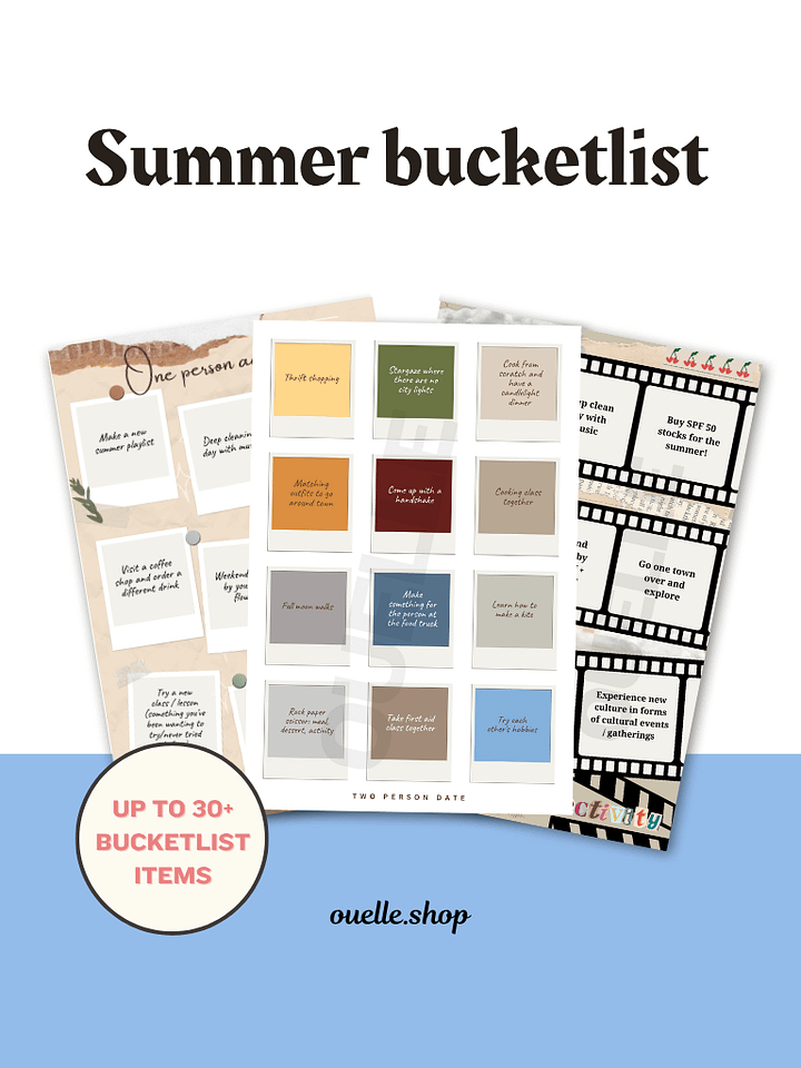 Scrapbook style - Summer 2025 Bucketlist product image (2)