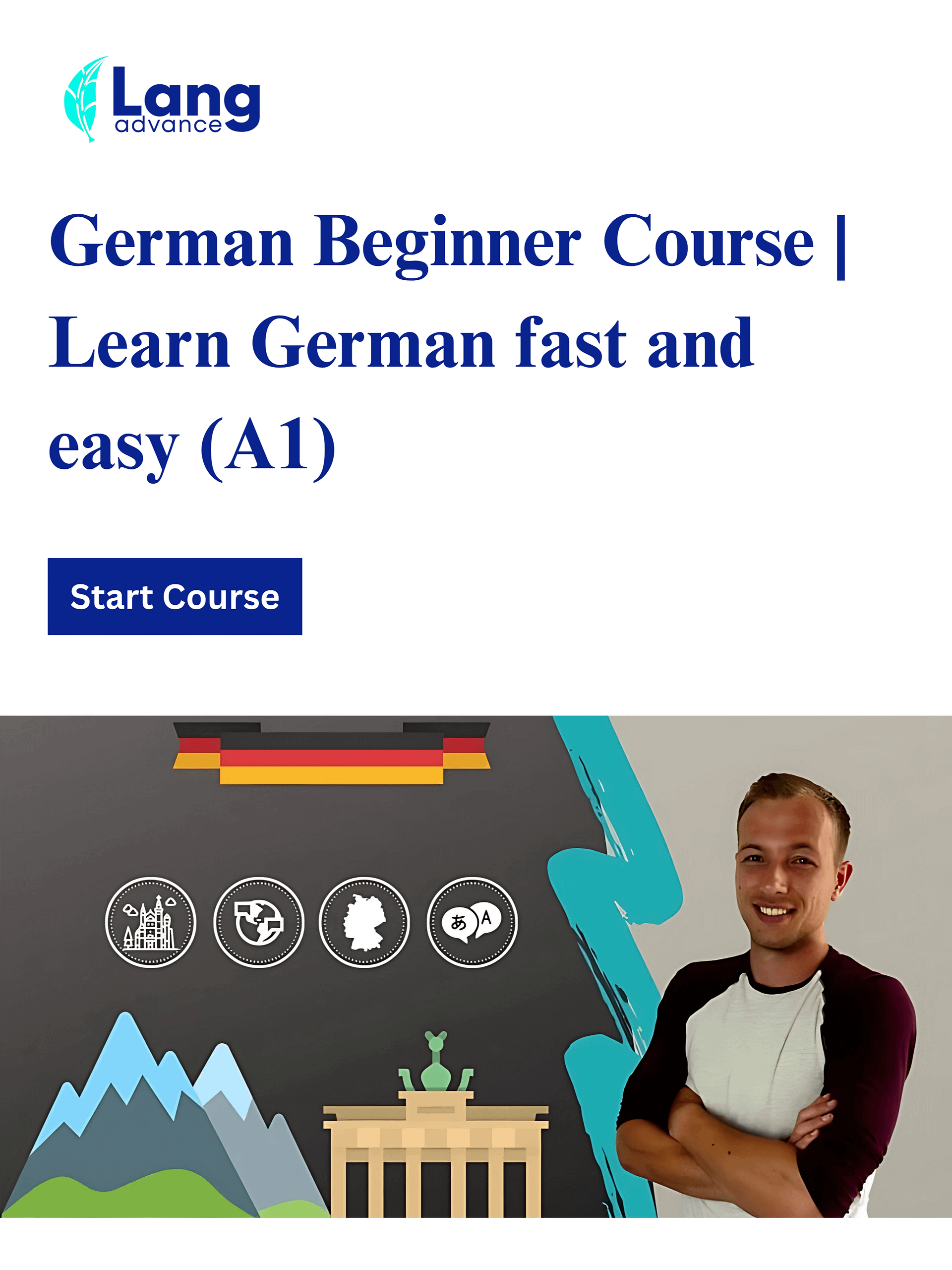 German Beginner Course | Learn German fast and easy (A1) product image (1)