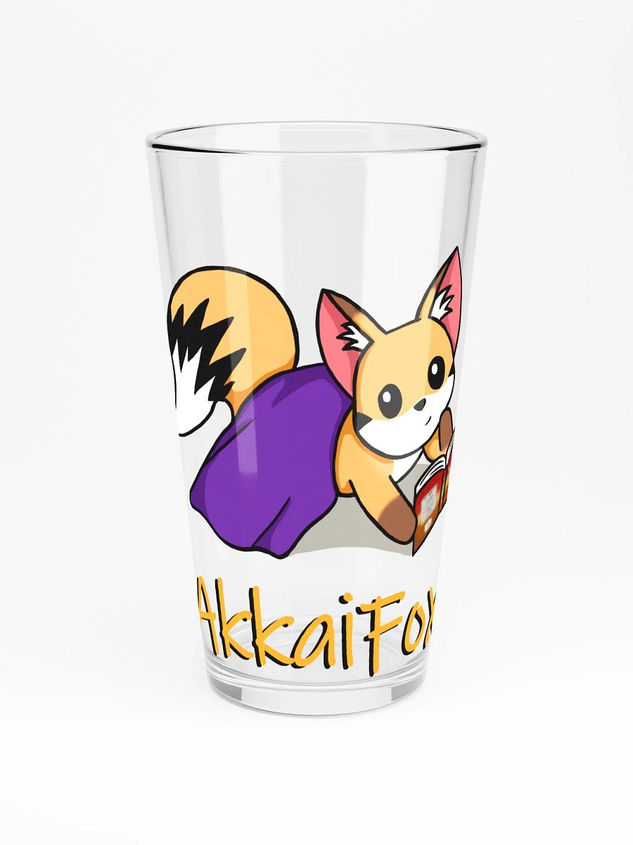 Fox Reading Pint Glass product image (3)