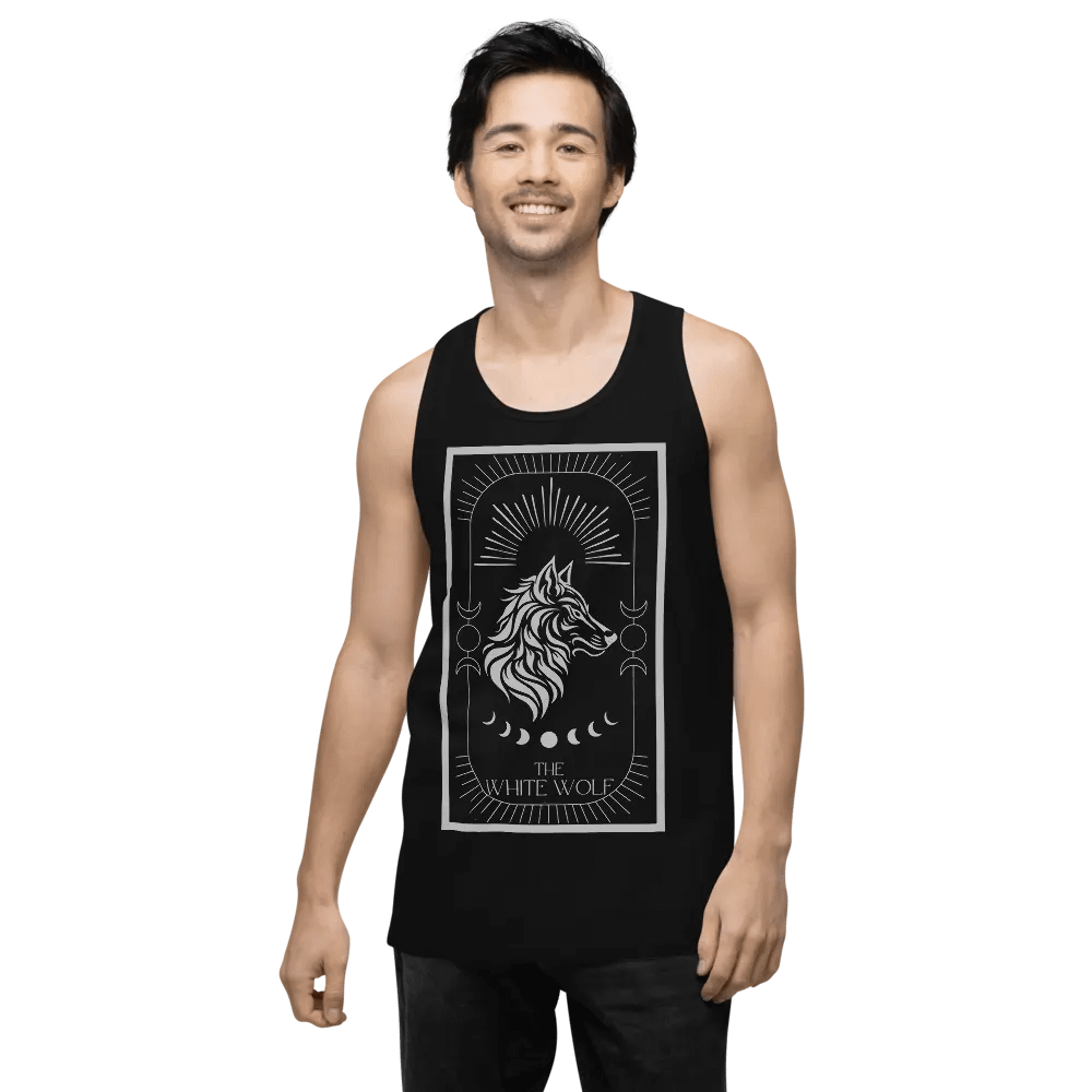 The White Wolf Silver Tarot Tank Top product image (2)