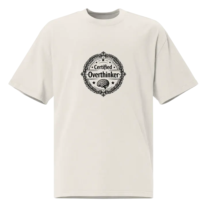 Oversized Certified Overthinker Tee product image (3)