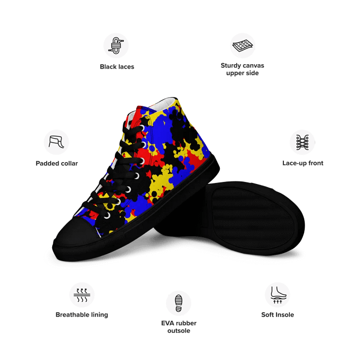 Primary splash High Top Canvas Shoes (womens) product image (1)