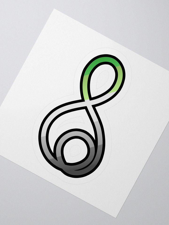Treble Clef (Aromantic) - Kiss Cut Sticker product image (4)
