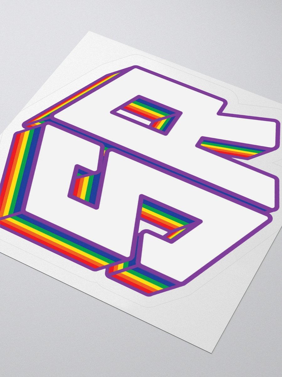 3D Rainbow Logo Sticker product image (9)