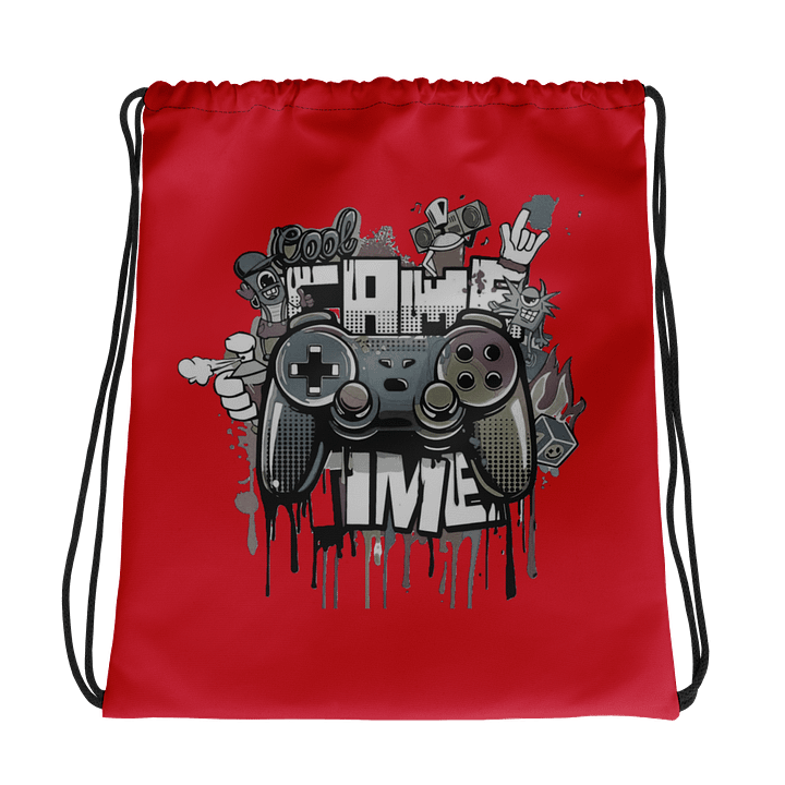 Cool GameTime All-Over Print Drawstring Bag product image (1)