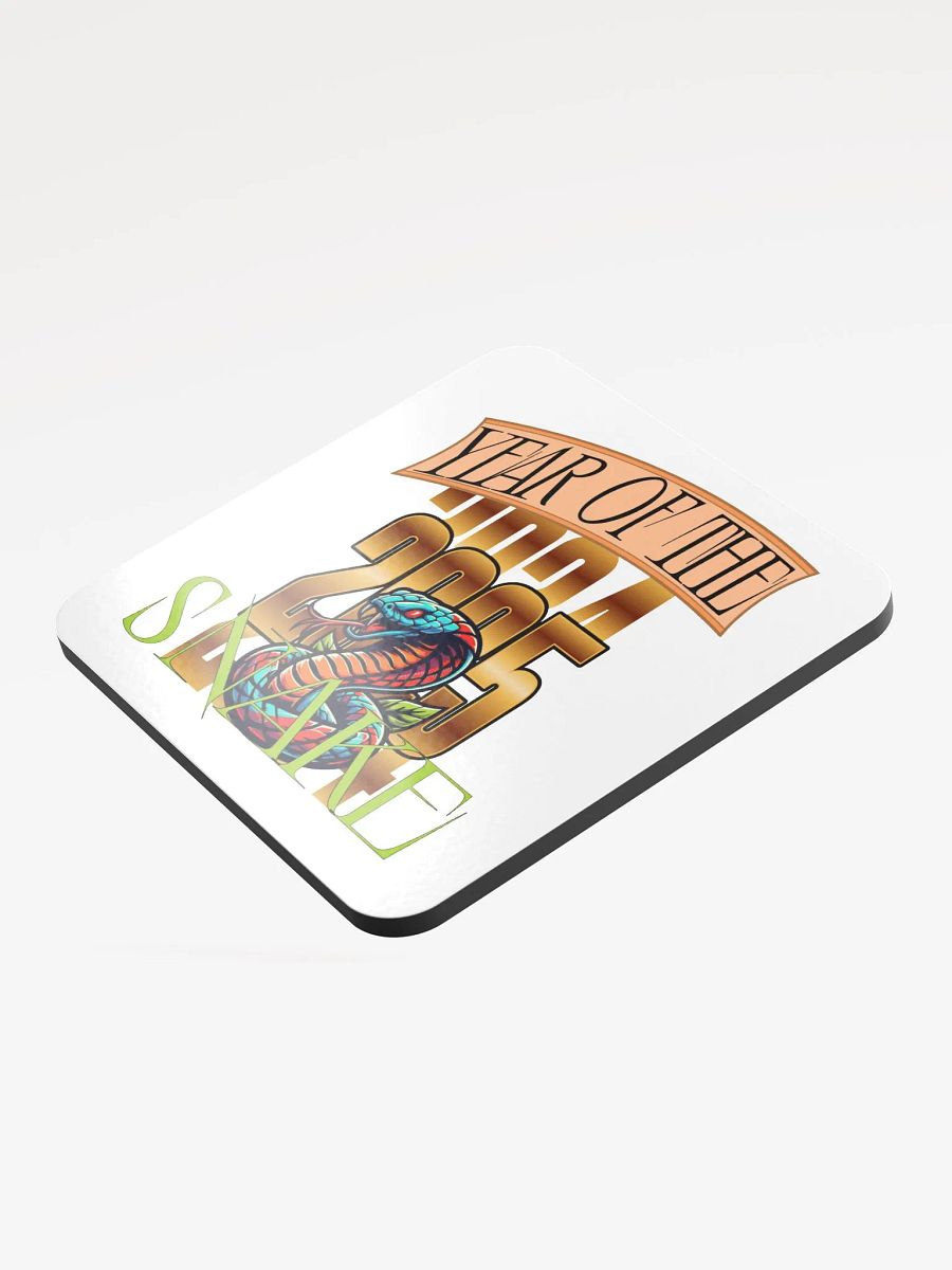 Year of the Snake 2025 Glossed Cork Coaster product image (3)