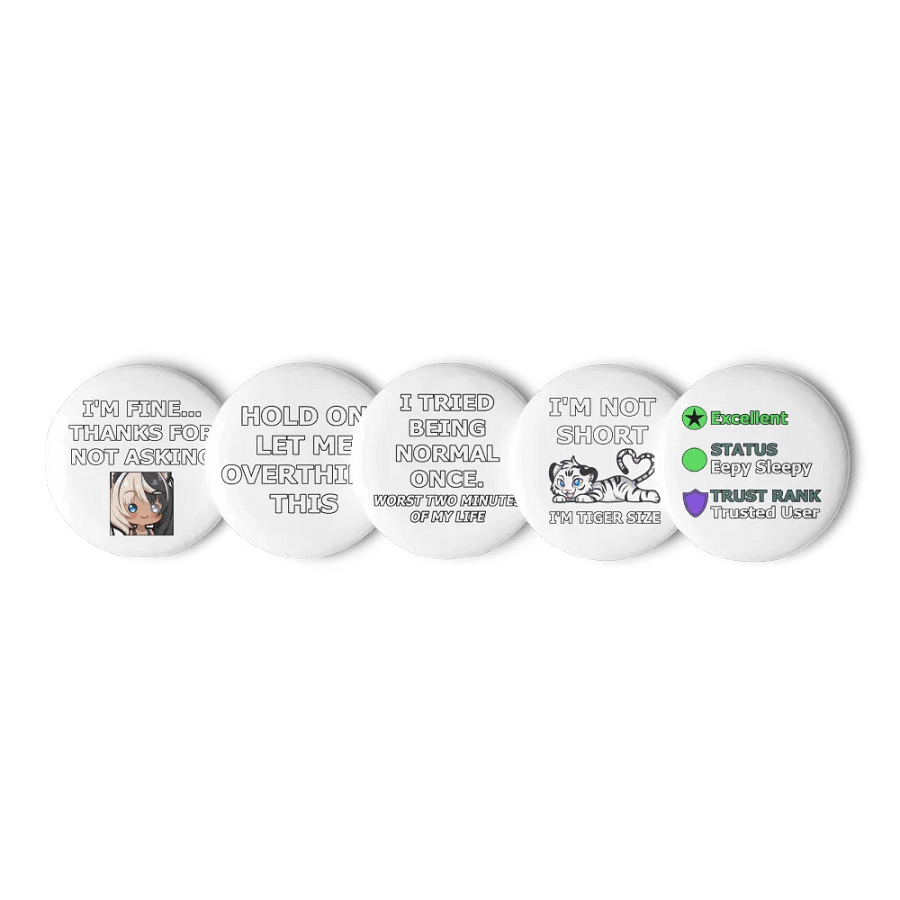 Pin Button - Limited Edition Collection #3 (White) product image (1)