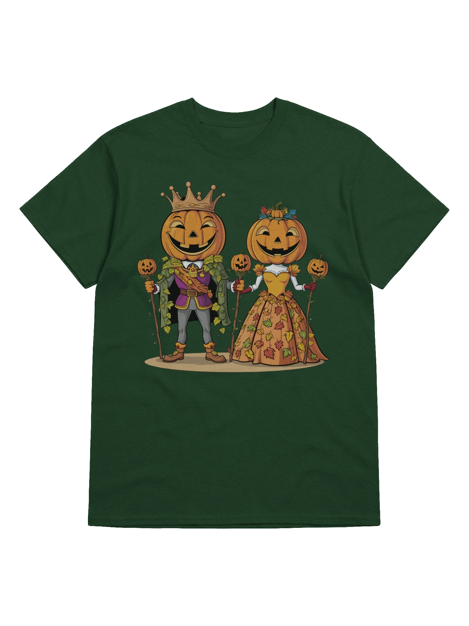 king and queen pumpkin unisex shirt product image (6)