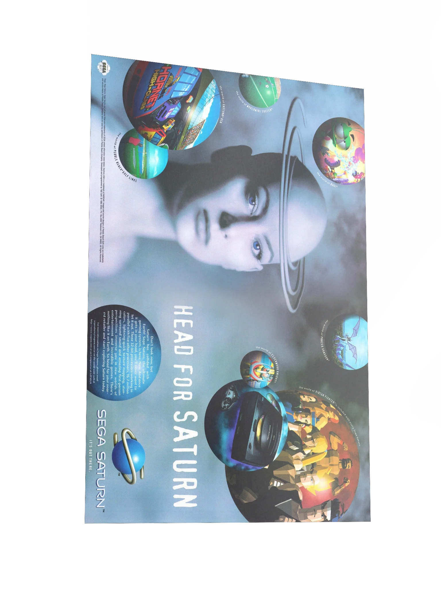 SEGA Saturn - Promotional Poster/Flyer product image (2)