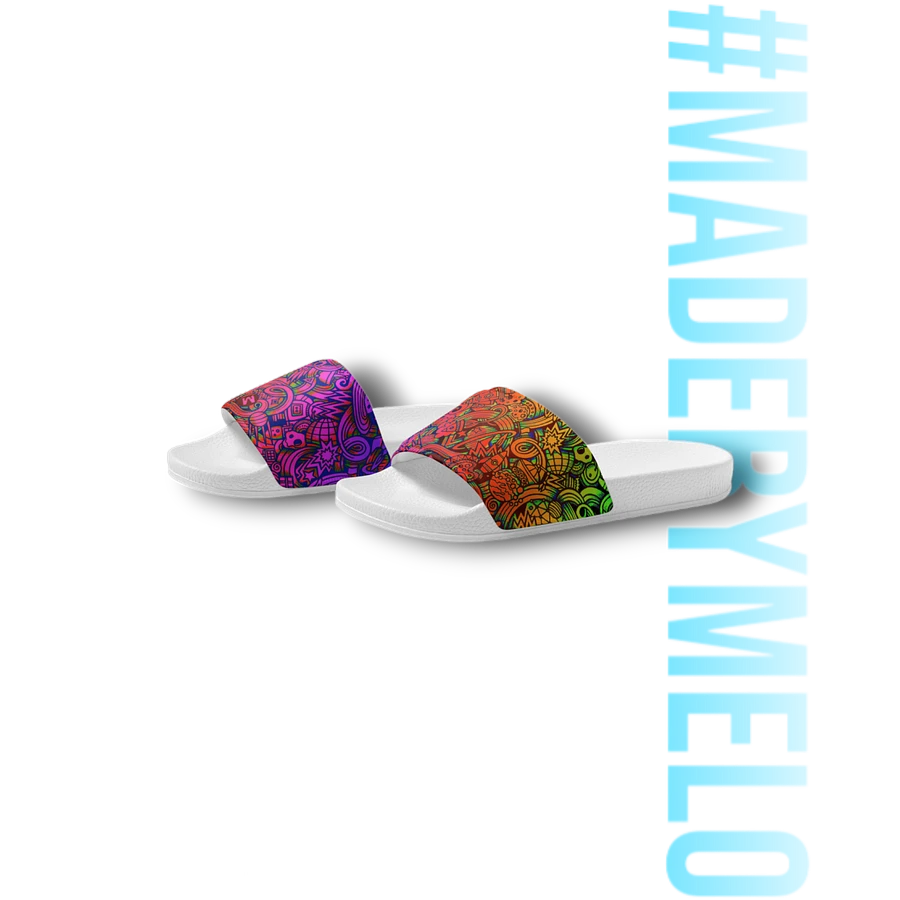 Rainbow Space Scribble - Women's Slides | #MADEBYMELO product image (4)