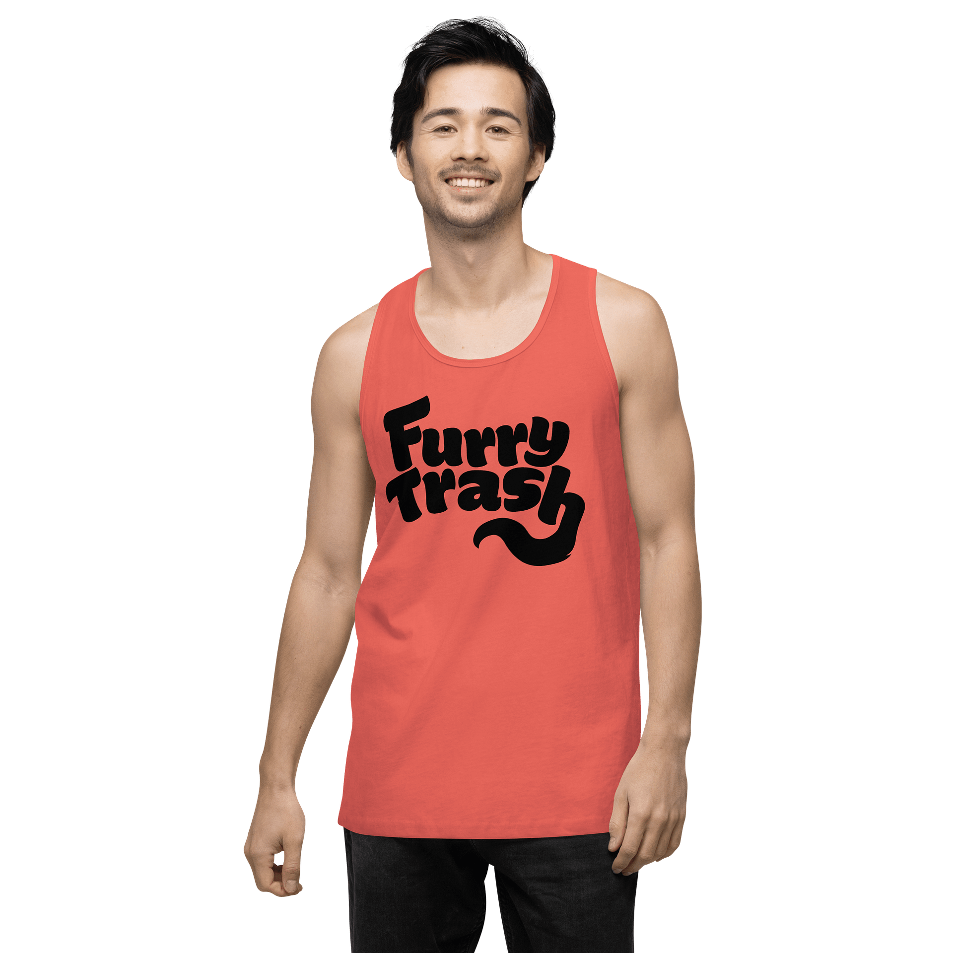 Furry Trash Tank – Bubble Logo (Black Print) product image (16)