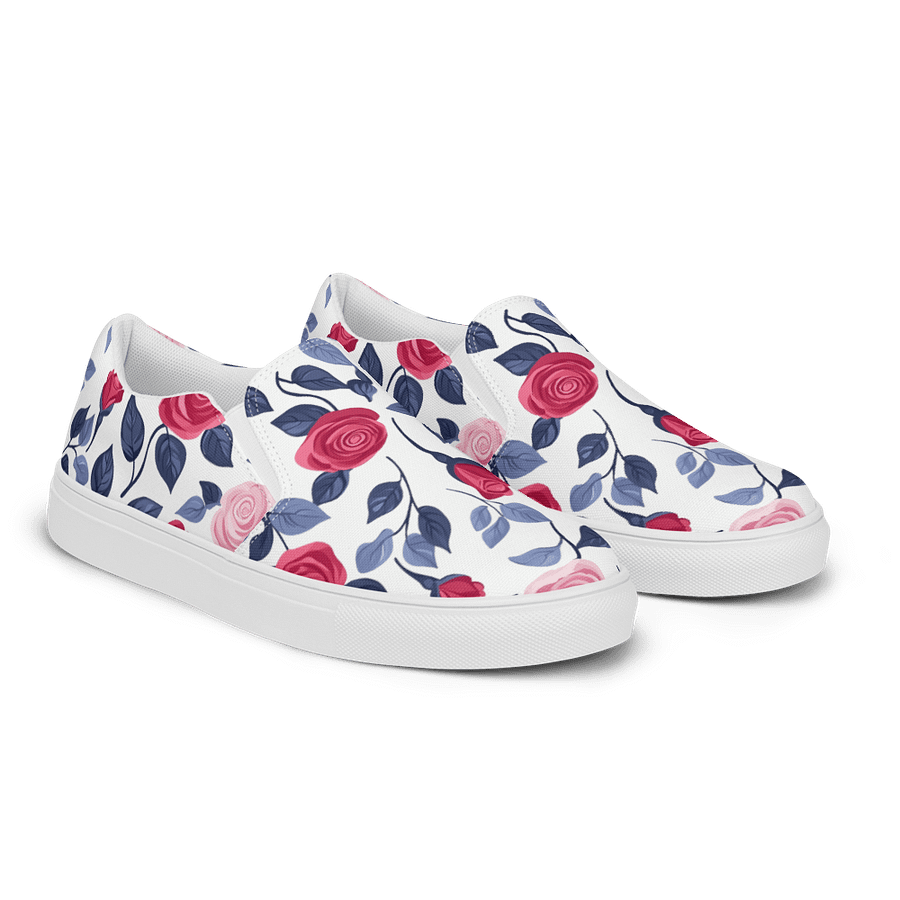 Roses in Bloom Slip-On Canvas Shoes product image (1)